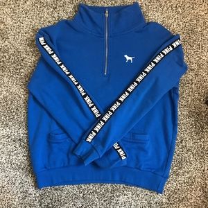 PINK 3/4 Zipper Sweatshirt